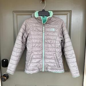 The North Face Girls Mossbud Swirl Reversible Jacket Medium 10/12